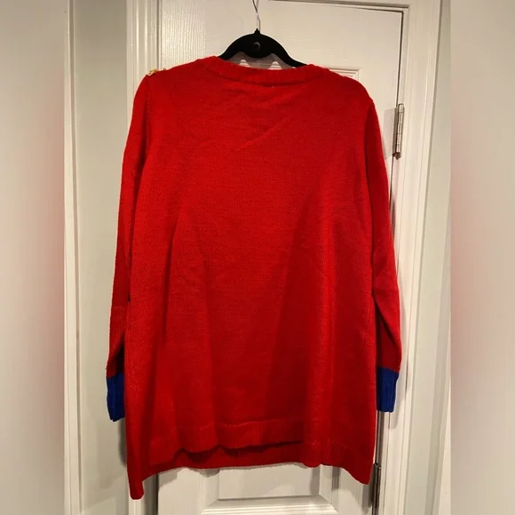 Holiday Time Size XL Toy Soldier Crew Neck Embellished Christmas Ugly Sweater - Picture 7 of 8